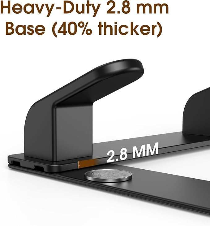 KitchLife Long Over The Door Hooks Hanger with 15.75" Extended Arms, Fits 1 3/4" Doors, L40U - Bathroom Accessories and Towel Rack Organization - 1 Pack, Matte Black