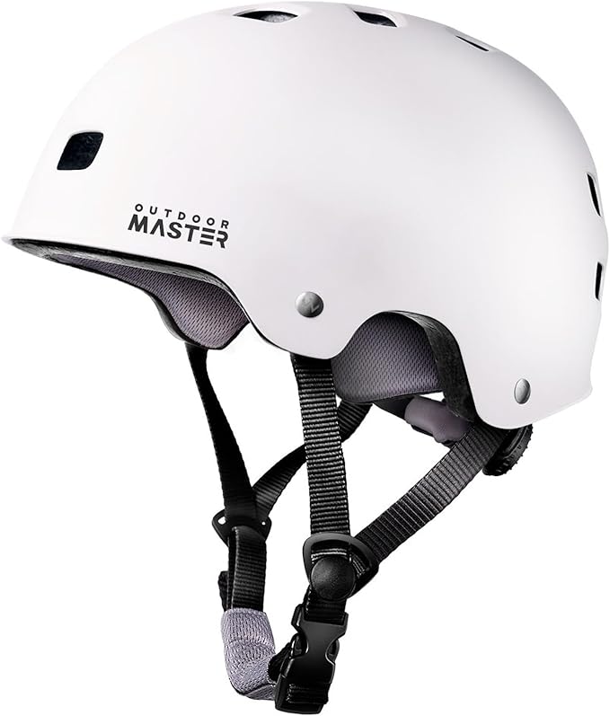 OutdoorMaster スケートボード サイクリング ヘルメット - 取り外し可能なインナー2枚 通気性 多用途 スポーツ スクーター ローラースケート インラインスケート ローラーブレード 子供 ユース 大人用