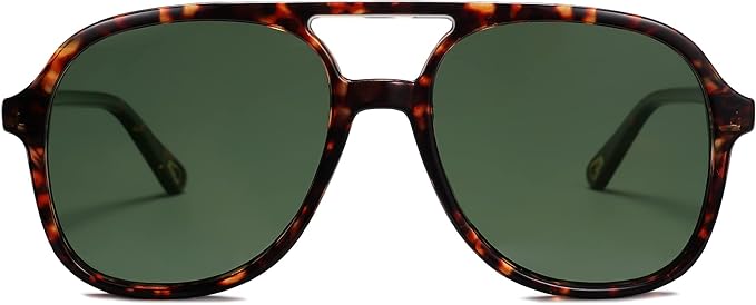 SOJOS Retro Polarized Aviator Sunglasses Womens Mens Classic 70s 80s Vintage Trendy Square Aviators SJ2174
