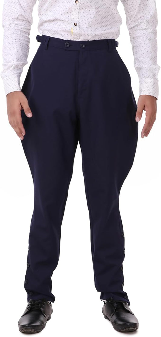 ThePirateDressing Steampunk Victorian Cosplay Costume Mens Archibald Jodhpur Pants Trousers