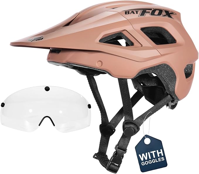 BATFOX NTA 8776 E-Bike & Mountain Bike Helmet for Adults Youth, E-MTB Cycling Helmet for Men Women (52-60CM)