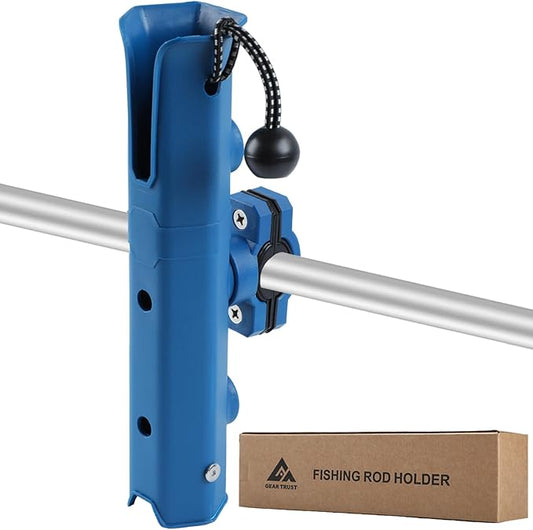 Fishing Rod Holder for Bike, Rotatable Fishing Pole Holder for Bike with Pole Mount Clamp, Fishing Rod Rack for Beach Car, Fishing Chair, ATVS, Boats, Carts