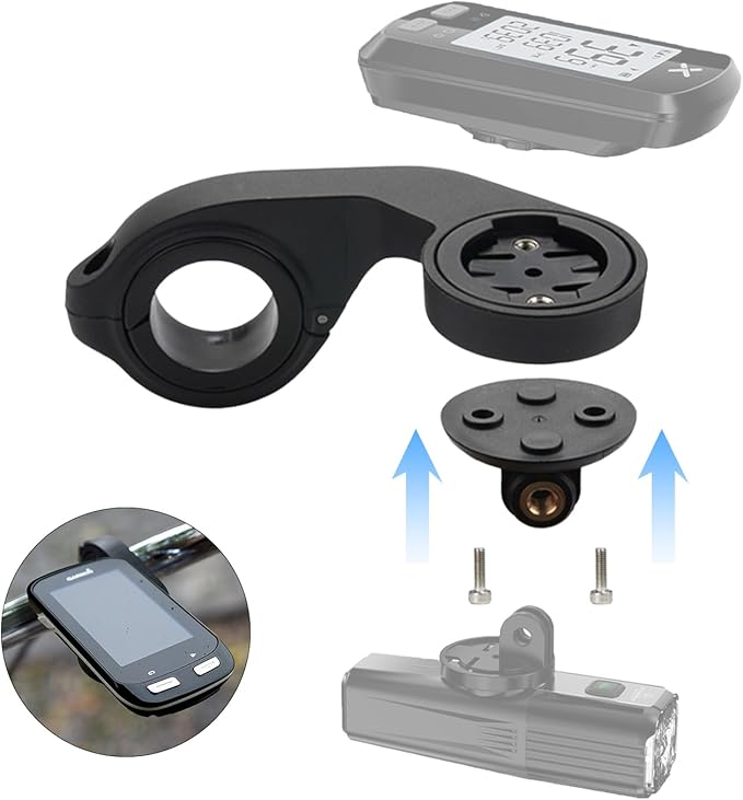 Out Front Bike Mount Compatible with Garmin Edge 540 530 520 510 500 200 130 20 25 800 810 820 830 840 1000 1040 1030 1050 Plus Explore 2 XOSS G/G+ GPS Computer MTB Cycling Handlebar Holder