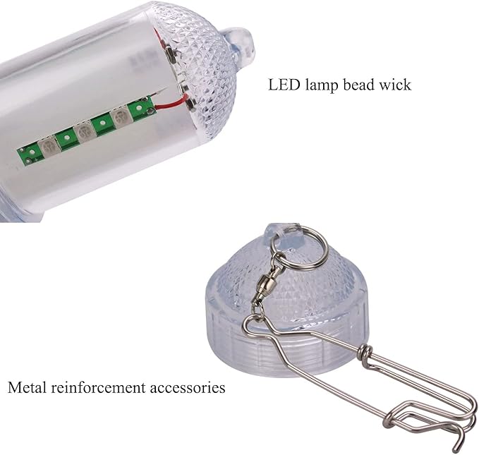 LED Deep Sea Fishing Lights Boat Dock Green Underwater Fishing Light Waterproof Fishing Light Attractive Light Bait Lure Lamp