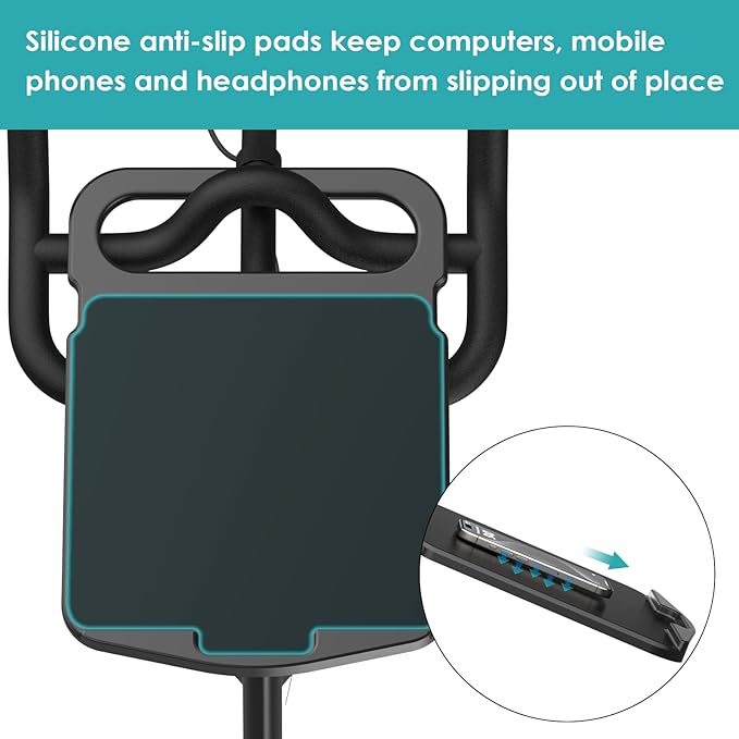KMOUANTS Tabletop Tray Holder Compatible with Peloton Bike (Not Bike Plus for Tablets, laptops, Books, Phones, etc. - Riding Work Surface ，Bikes Accessories for Peloton