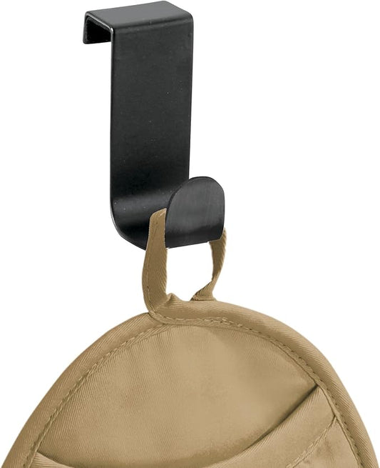 iDesign Over-The-Cabinet Hook for Kitchen Storage - Matte Black