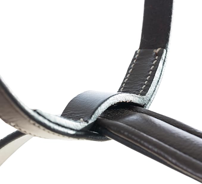 Equinavia Saga Adjustable Leather Running Martingale with Stainless Steel Hardware