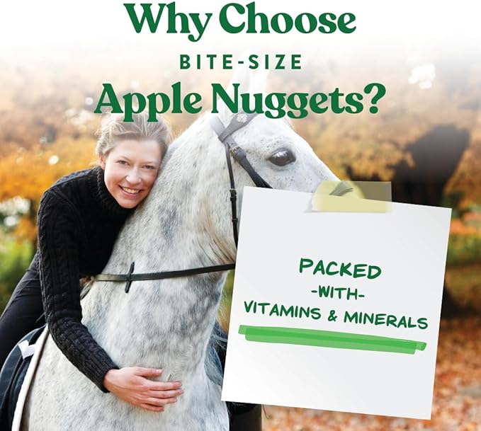 Manna Pro Bite-Size Nuggets Horse Treats, Pocket-Size Training & Reward Treats with Vitamins & Minerals, Alfalfa & Molasses Flavor, 1 lb