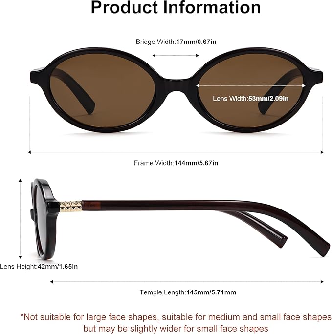 Retro Oval Sunglasses for Women Vintage 90s Y2K Trendy Designer Sun Glasses