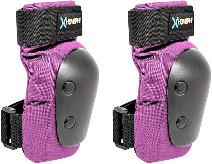 Hover-1 Protective Elbow Pads, Knee Pads, Wrist Guards, Padded Shorts, Tank Top, T-Shirt - Hard PP Shells for Impact Resistance & EVA Foam Protective Padding for Skating, Hoverboards, E-Scooters