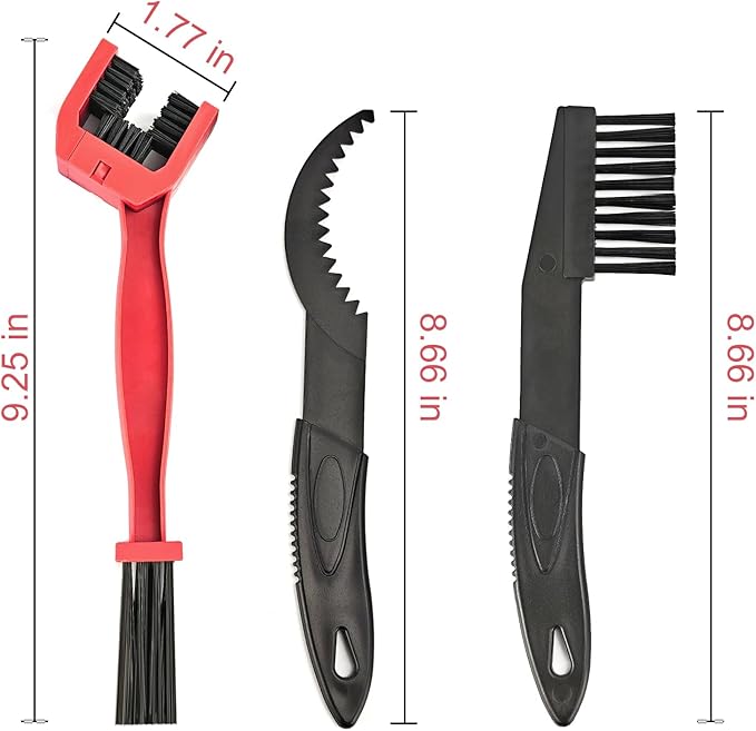 5PCS/Set Bike or Motorcycle Chain Washer, Cleaning Brush Bicycle Chain Cleaning Tool Set,Bike Chain Crankset Brush,Motorcycle Washer Cleaner Brush Tools