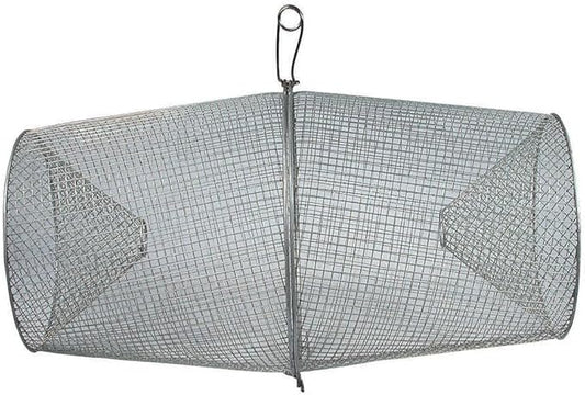 Frabill Torpedo Minnow Trap | Heavy-Duty Steel Mesh | Two-Piece Minnow Trap