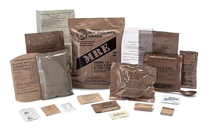 Wornick MRE Meals Ready to Eat, Emergency Food Supply, Survival Camping Outdoor 12 Pack Inspection 2025, 2026 or Better (4 Meals (Random), 4, Count)