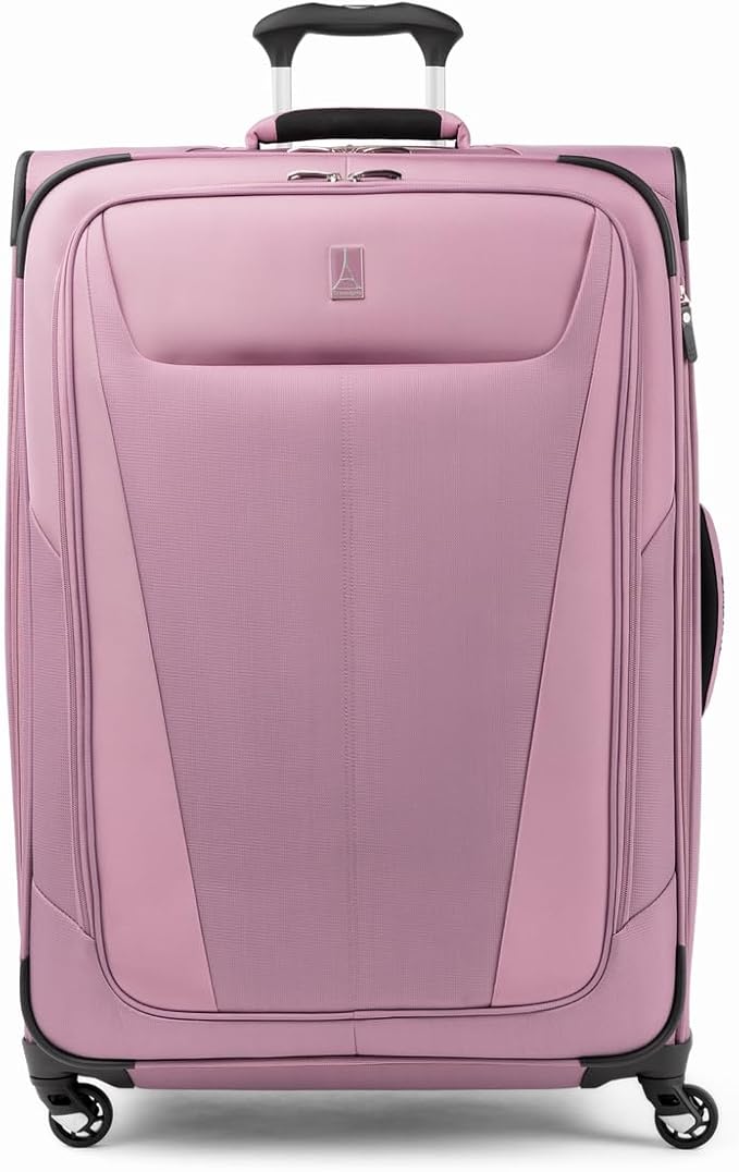 Travelpro Maxlite 5 ソフトサイド 拡張可能 スピナーホイール付きスーツケース 4輪 軽量 男女兼用 オーキッドピンクパープル チェックインLサイズ 29インチ