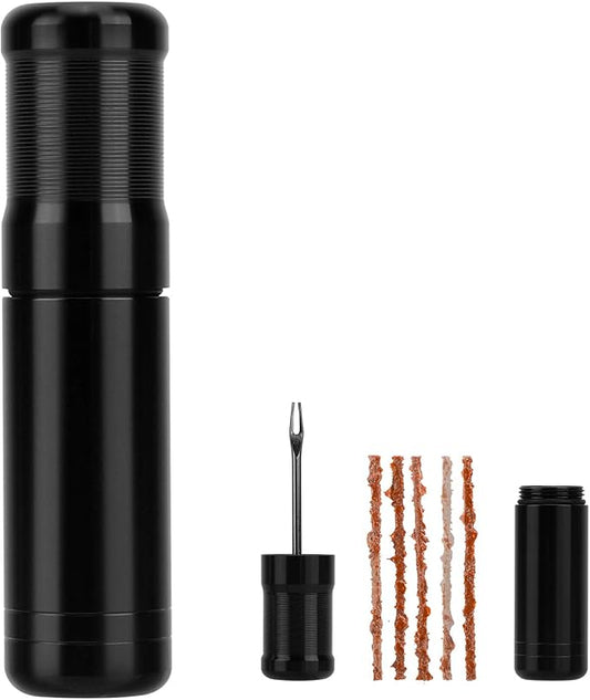 Oumers Tubeless Bike Tire Repair Tool Kit, Bike Tire Punctures with 5PCS Bacon Strips Plus Insertion Tool Tire Repair Fork Reamer