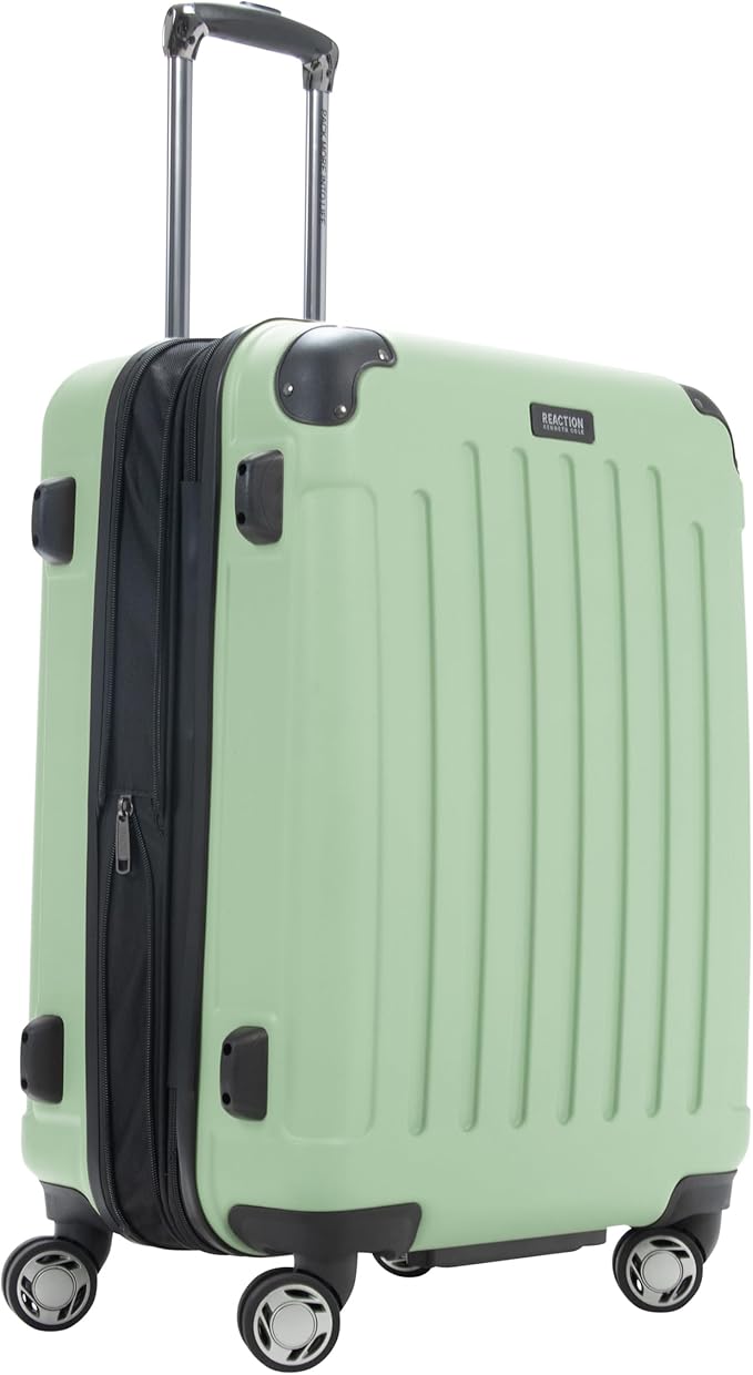 Kenneth Cole REACTION Renegade Luggage 拡張可能 8輪スピナー 軽量 ハードサイド スーツケース、シーフォーム、24インチ チェック済み