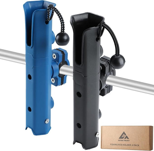 Fishing Rod Holder for Bike, Rotatable Fishing Pole Holder for Bike with Pole Mount Clamp, Fishing Rod Rack for Beach Car, Fishing Chair, ATVS, Boats, Carts