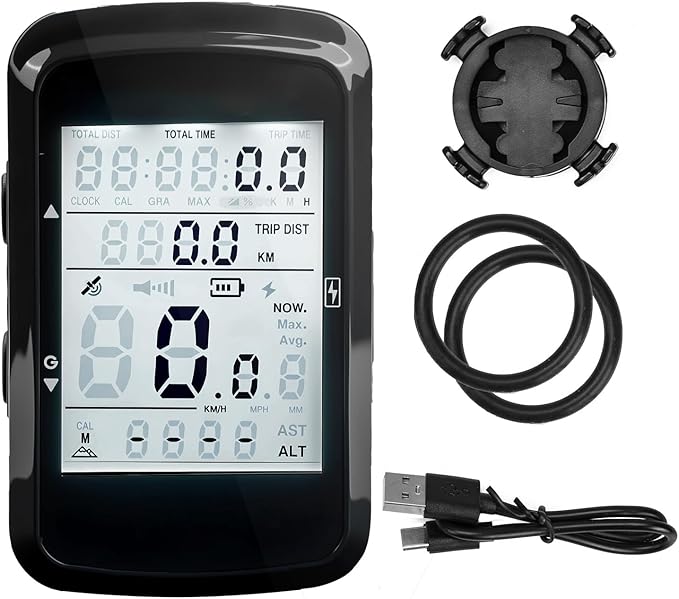 Bike Computer GPS Bicycle Speedometer Odometer with Automatic Backlight Waterproof and Long Battery Life