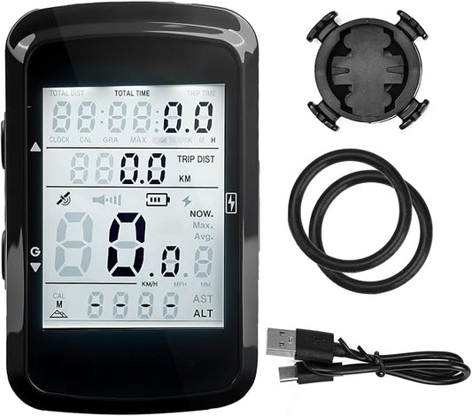 Bike Computer GPS Bicycle Speedometer Odometer with Automatic Backlight Waterproof and Long Battery Life