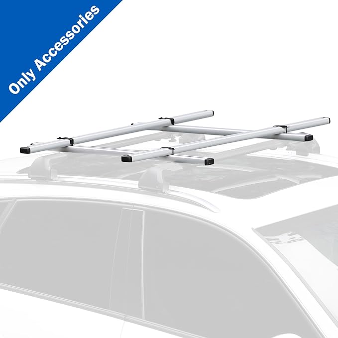 TOOENJOY Heavy-Duty Kayak Lift Assist Roof Rack, 100 LBS Capacity Kayak Canoe Rooftop Loader, Elevating Assist System for Easy Loading
