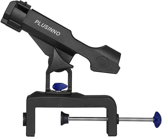 PLUSINNO 釣り竿ホルダー 大型クランプ開口 360度調節可能 釣り竿ラック 折りたたみホルダー