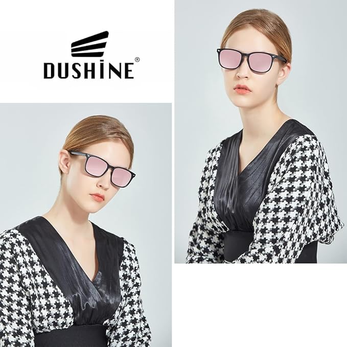 DUSHINE レディース 偏光サングラス クラシックレトロスタイル UV400保護