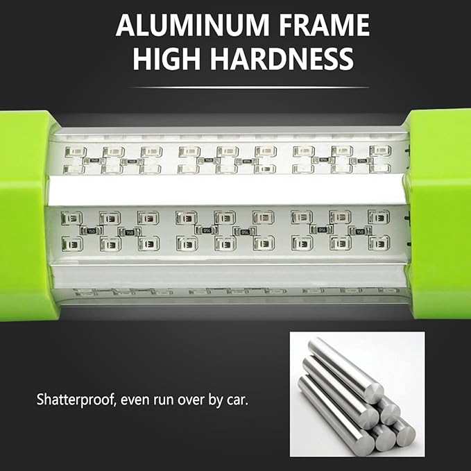 70W 130W DC 12V IP68 Waterproof Aluminum High Power Glowing Boat Fish Attractants Lure Green Submersible Fishing Lights LED Underwater For At Night Snook Crappie with Battery Clips Cigarette Charger Plug