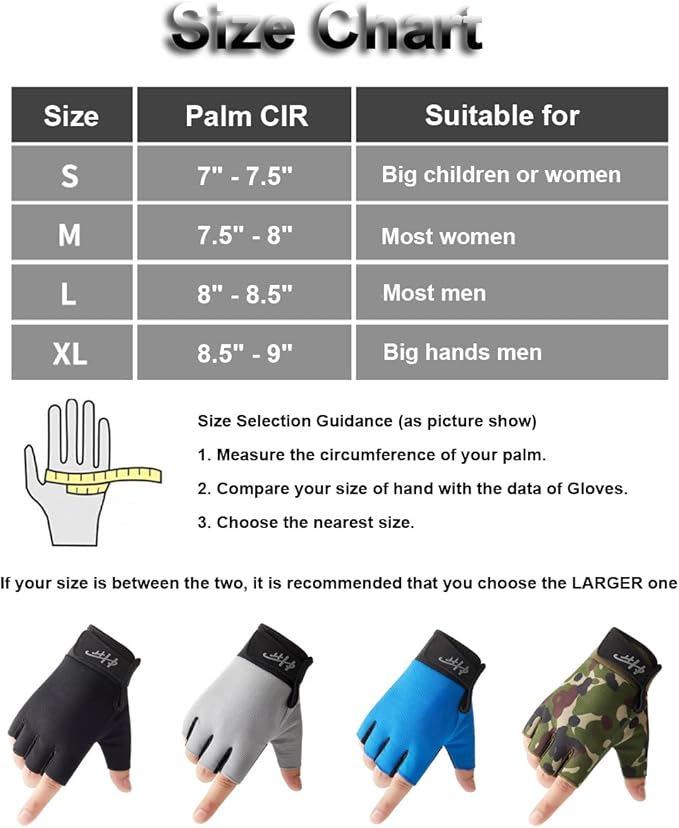 指なしグローブ - 釣り、セーリング、ボート、カヤックなどに最適な多目的ウォータースポーツグローブ - 男女兼用