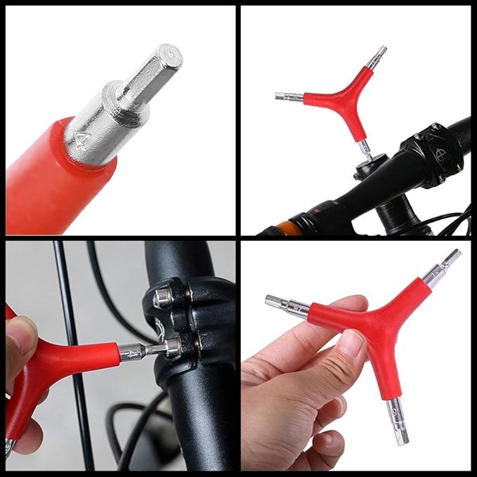 3-Way Hex Tool Allen Wrench for Bike Bicycle Cycling Maintenance & Repair