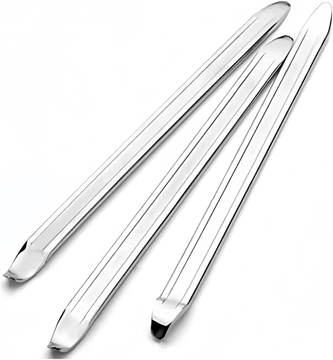 3Pcs Bike Tire Levers,Motorcycle Tire Spoons Iron Set,Remove Tool for Bike,Bike Change Changing Tool Kit Set,11Lengthen Galvanized Type Steel Repair Tube