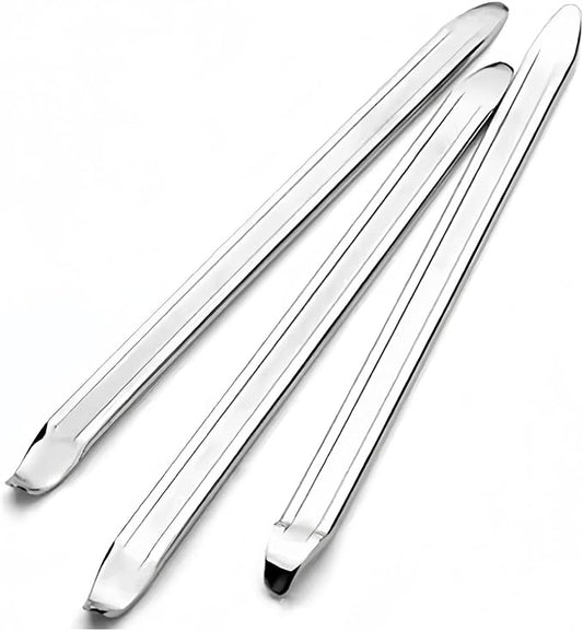 3Pcs Bike Tire Levers,Motorcycle Tire Spoons Iron Set,Remove Tool for Bike,Bike Change Changing Tool Kit Set,11Lengthen Galvanized Type Steel Repair Tube