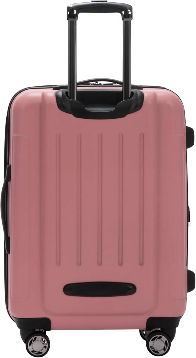 Kenneth Cole REACTION Renegade Luggage 拡張可能 8輪スピナー 軽量 ハードサイド スーツケース、ピオニー、24インチ チェック済み