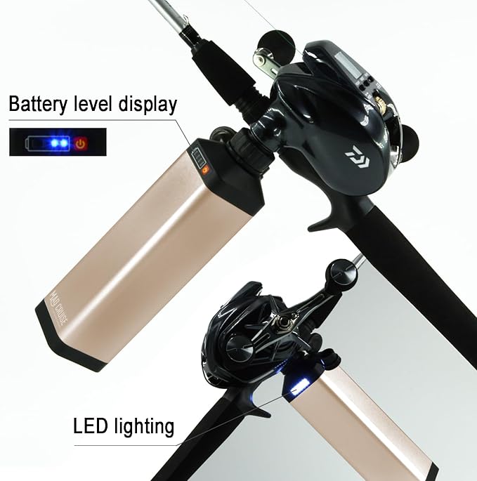 10Ah Sea Fishing Reel Battery and Accessories for Daiwa Tanacom Seaborg Leobritz Shimano Electric Fishing Reel Battery (Free 2m Power Cord)