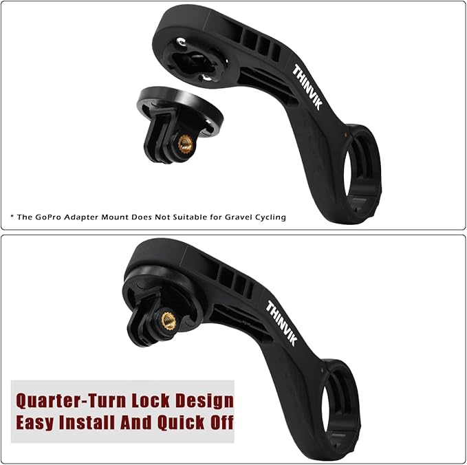 Bike Mount for Garmin Edge 1040/1030/840/830/540/530/200/130, Fit 25.4mm 31.8mm/35mm Handlebar, Computer Mount with Quick Release Gopro Mount Adapter and Light Holder