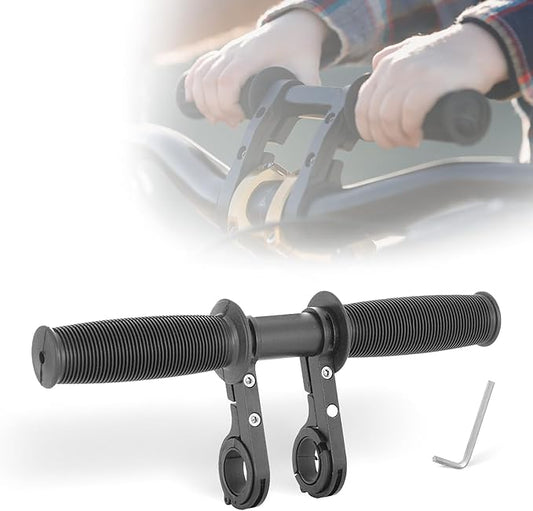 HANEVEAR Kids Bike Handlebars Extender, 2 in 1 Child Bike Handlebar & Bicycle Handlebar Extension, 11.8" MTB Bracket Accessories for Mountain Bike BMX Cycling, Fit 25-32mm Bars Caliber