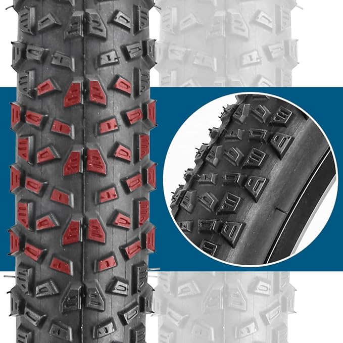 2 Pack Bike Tire 24 26 27.5 X 1.95 27.5 29 X 2.125 Inch Folding Replacement Bike Tire with Tire Levers Foldable Bead Wire Bicycle Tire for Mountain Bike