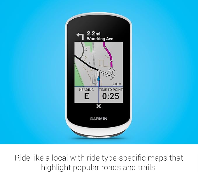 Garmin Edge® Explore 2, Easy-To-Use GPS Cycling Navigator, eBike Compatibility, Maps and Navigation, with Safety Features (Renewed)