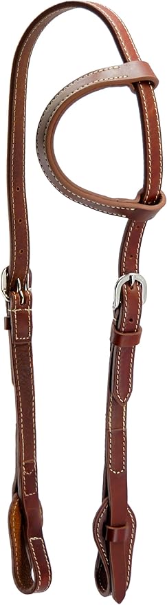 Jeereal Western Working Tack Quick Change Browband Headstall Adjustable Bridle for Ranch Riding, Training & Shows - Premium Oiled Harness Leather