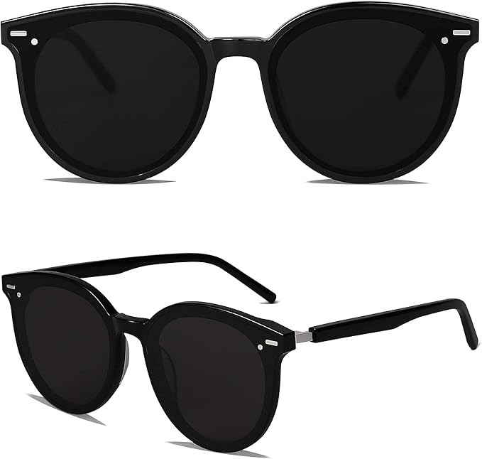 SOJOS Sunglasses Womens Trendy 2025 Classic Round Retro Vintage Shades Large Frame Sunnies SJ2067