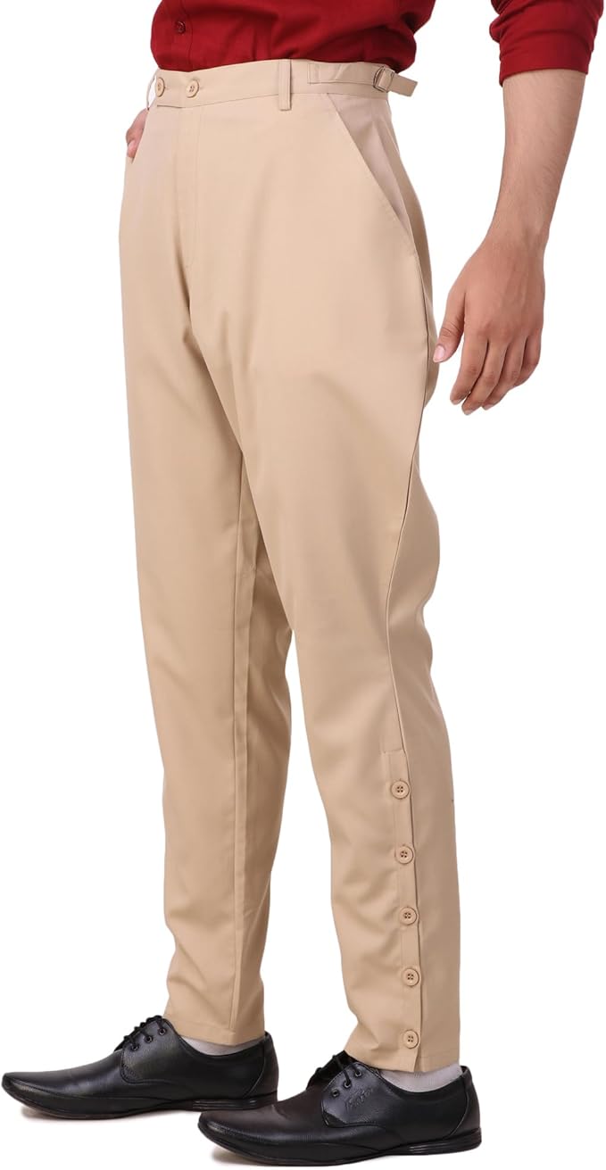 ThePirateDressing Steampunk Victorian Cosplay Costume Mens Archibald Jodhpur Pants Trousers