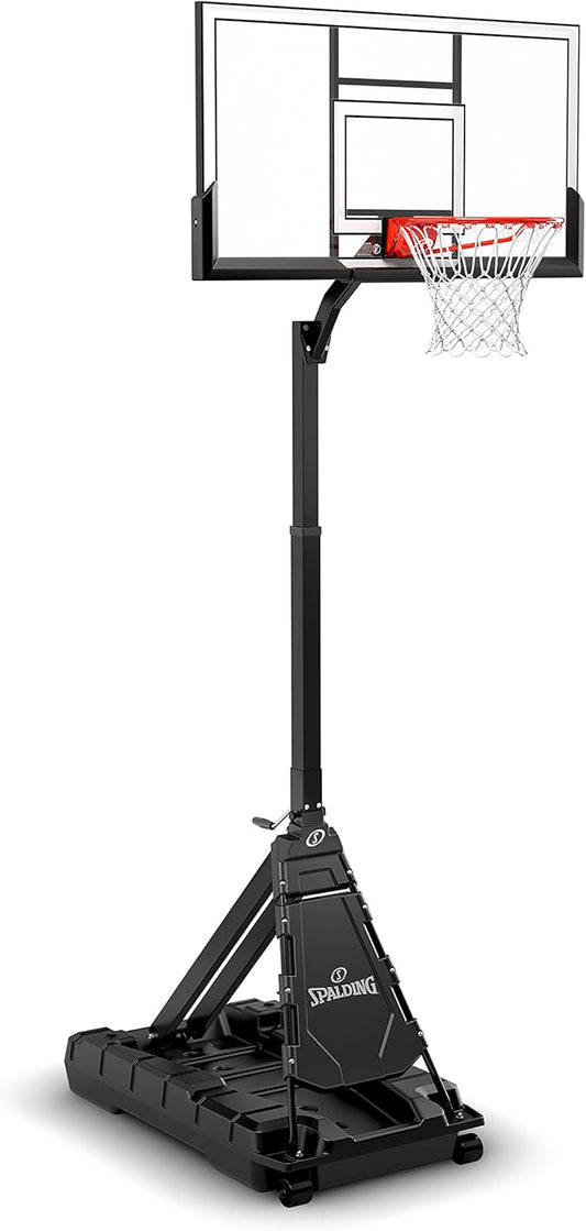 Spalding Momentous EZ Assembly Portable Adjustable Outdoor Basketball Hoop – Assembles in 30 Minutes or Less