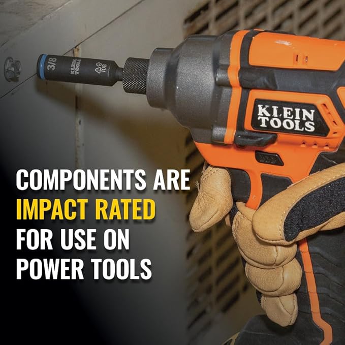 Klein Tools 32500HD KNECT Multi-Bit Screwdriver/Nut Driver, Impact Rated 11-in-1 Tool with Phillips, Slotted, Square and Torx Tips