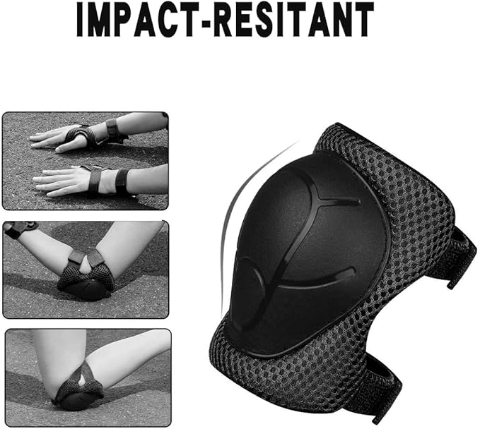 Knee Pads for Kids， Knee Pads and Elbow Pads Set Toddler 3-10 Years Protective Gear Set for Girls Boys with Wrist Guards for Skating Cycling Bike Rollerblading Scooter