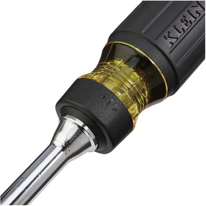 Klein Tools 32305 Multi-bit Ratcheting Screwdriver, 15-in-1 Tool with Phillips, Slotted, Square, Torx and Combo Bits and 1/4-Inch Nut Driver