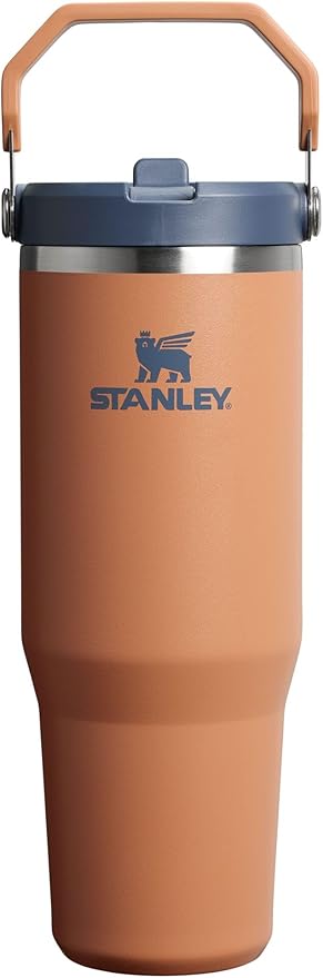 Stanley IceFlow 2.0 Flip Straw Tumbler with Handle 30オンス | ツイストオンリッド＆フリップアップストロー | 漏れ防止ウォーターボトル | 真空断熱ステンレス | BPAフリー | トースト