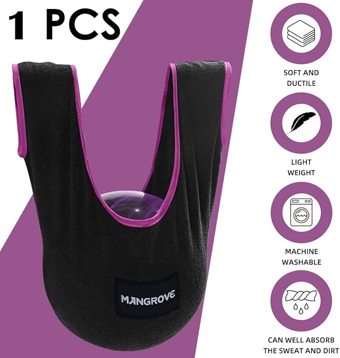 Mangrove ボーリングボールポリッシャー、ボウラー用マイクロファイバーボーリングタオルシーソー、大型洗濯可能ボーリングシャミーシーソー、ボールクリーナーホルダーバッグ