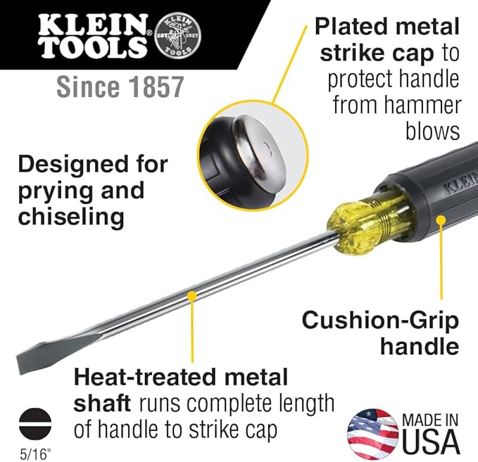 Klein Tools 85814 14-Piece Screwdriver Set, 4 Precision, 5 Standard Drivers with Color-Coded Handles, 3 Insulated Screwdrivers, 1 Demolition Driver, and Magnetizer