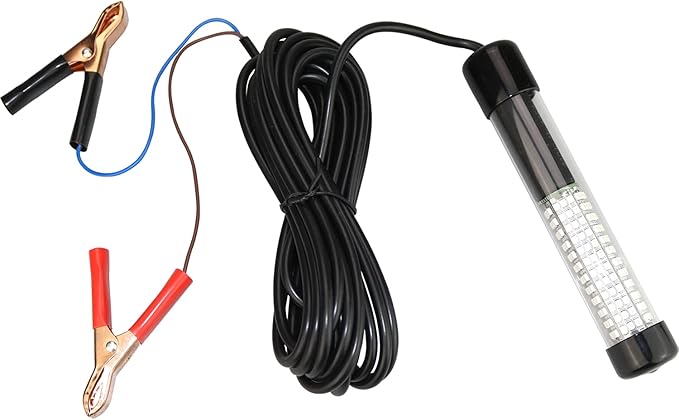 12V 14W 180 LED 1300ルーメン LED水中集魚灯 魚群探知ランプ 5mコード付き