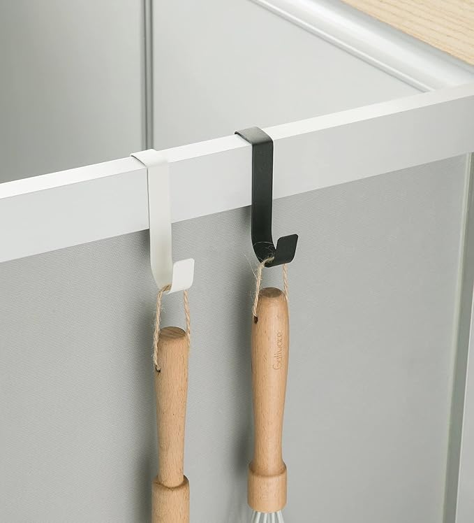 eywlwaar Over The Cabinet Door Single Hooks 5 Pack (White)