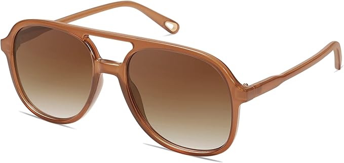SOJOS Retro Polarized Aviator Sunglasses Womens Mens Classic 70s 80s Vintage Trendy Square Aviators SJ2174